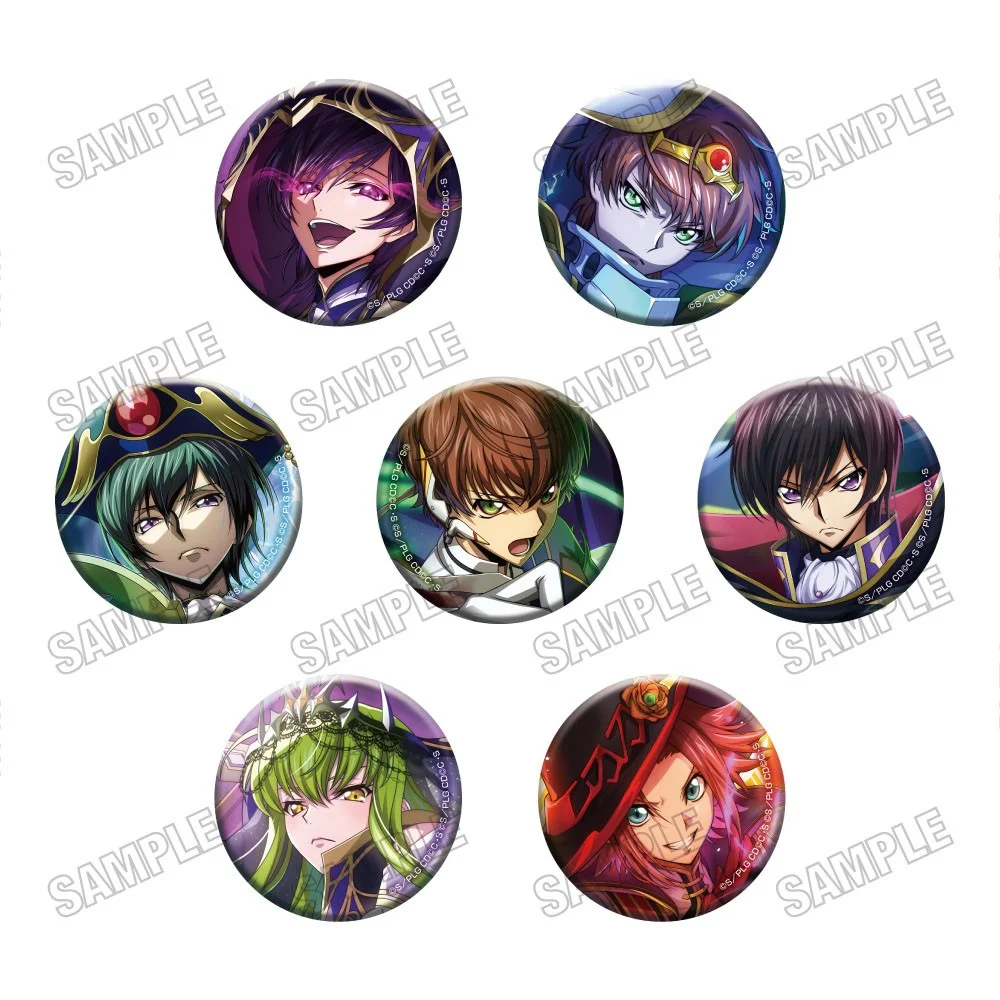 Code Geass: Lelouch Of The Rebellion Lost Stories: Tin Badge Collection Blind Box - 1 Unidade Aleatória